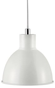 POP | dizajnové závesné svietidlo s kovovým tienidlom Farba: Biela