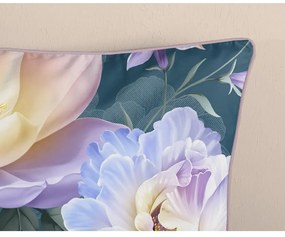 Modré obliečky na jednolôžko/predĺžené z bavlneného saténu 140x220 cm Mirery – Descanso