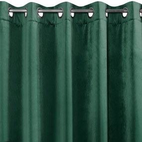 ZATEMŇOVACÍ ZÁVES NA KRÚŽKOCH RIA 140X250 CM TMAVOZELENÁ