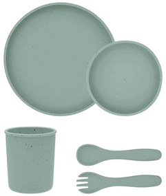Jedálenská sada 5-dielna Platinum Silicone Sage