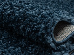 My Flair, AKCIA: 160x230 cm Kusový koberec My Shaggy dunkelblau, modrá, chodba / predsieň