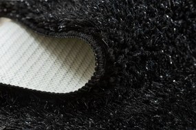 Sada kúpeľňových koberčekov SYNERGY glamour / lurex, čierna