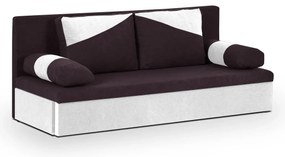 Rozkládací pohovka ROLO Fialová/Bílá