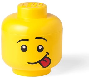 Žltý úložný box v tvare hlavy LEGO® Silly L