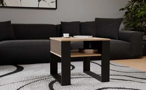 Konferenční stolek Lawa Modern 2P MINI SLIM dub artisan/černý