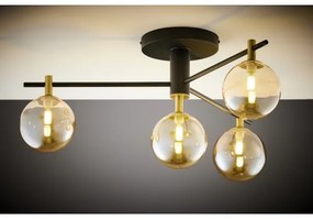 Jupiter 2031 - Prisadený luster FIGARO 4xG9/10W/230V čierna/zlatá/béžová