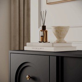 DVOJDVEROVÁ KOMODA THERESE ČIERNA 79 cm