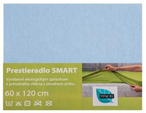 SCANquilt Detské prestieradlo/chránič SMART svetlá modrá 60x120 cm