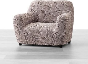Bielastické poťahy BRILLANTE hnedé kreslo (š. 60 - 110 cm)