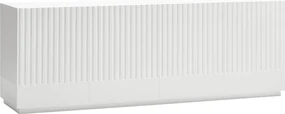 Teulat Doric dizajnová drevená komoda - Biela, 200 cm