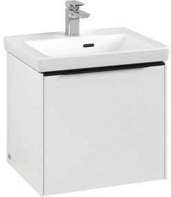 VILLEROY &amp; BOCH Subway 3.0 závesná skrinka pod umývadielko, 1 zásuvka, s LED osvetlením, 473 x 407,5 x 429 mm, Pure White, C580L1VF