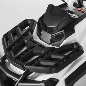 Ramiz Detská štvorkolka na batérie biela + EVA kolesá + MP3 rádio + LED dióda + pomalý štart