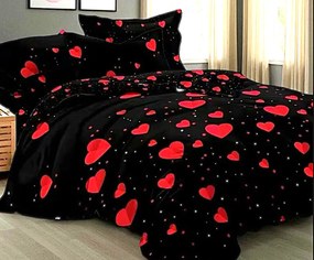 Obliečky Srdcia Bavlna 7-dielna súprava