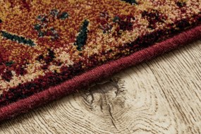 Vlnený koberec OMEGA LUMENA etnický, vintage svetlo rubín Veľkosť: 235x350 cm