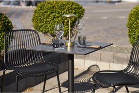 Bistro stôl Bsamira 3 (sivá + čierna). Akcia -14%. Vlastná spoľahlivá doprava až k Vám domov. 1146533