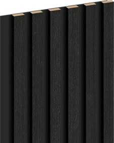 Mexen Lam-B, akustické stenové lamely 275 × 30 cm, HDF doska 4 mm, technická dyha, dub čierny striebristý, S100-275307-3015-025