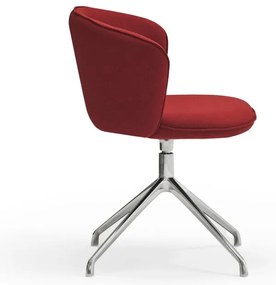 Vínovočervené čalúnené jedálenské kreslá v súprave 2 ks Add – Teulat