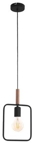 Luster na lanku FRAME 1xE27/60W/230V čierna