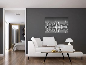 Obraz - New York, čiernobiely (90x60 cm)