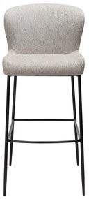 GLAM ČALÚNENÁ BAROVÁ STOLIČKA pebble grey/black