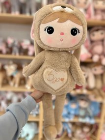 Mojkáčik - Bábika zajačik hnedá XL 70 cm