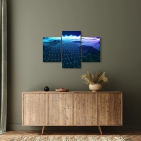 Obraz - Hory v počítačovom modeli (90x60 cm)