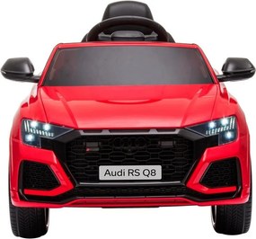 LEAN CARS Elektrické autíčko Audi RS Q8 LED MP3 diaľkové ovládanie červené