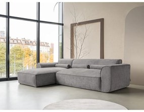 Svetlosivá rohová pohovka (ľavý roh) Flex Felix – Miuform