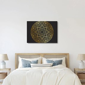 Obraz zlaté abstrakcie (70x50 cm)