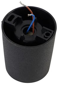 Moderné stropné bodové svetlo čierne vrátane LED IP55 - Livia