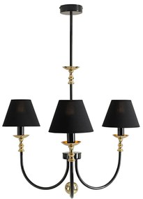 ROMA 3 | čierna elegantná závesná lampa