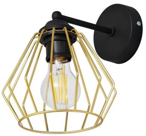 Nástenná lampa AGAT 1xE27/15W/230V zlatá/čierna