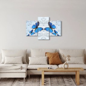 Obraz - Modré motýle (90x60 cm)