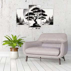 Obraz – Čiernobiela bonsai (90x60 cm)