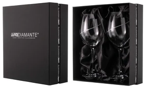Diamante poháre na víno Silhouette City s kamienkami Swarovski 470 ml 2KS