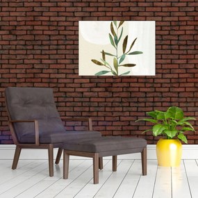 Obraz - Akvarelová vetvička N⁰2 (70x50 cm)