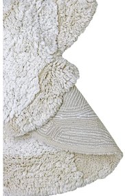 Svetlosivý prateľný ručne tkaný bavlnený detský koberec 130x135 cm Bunny – Lorena Canals