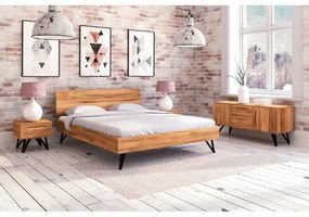 Dvojlôžková posteľ z dubového dreva 180x200 cm Golo 2 - The Beds