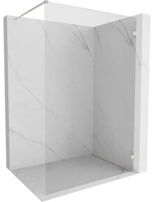 Mexen Lunar, sprchová stena pravá 160 x 200 cm, priehľadná 8 mm, brúsený nikel, 830-160-000-97-00-P
