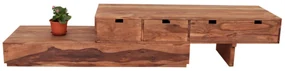 TV stolík 260x40x60 indický masív palisander Super natural