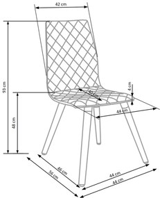 Jedálenská stolička K282 - béžová