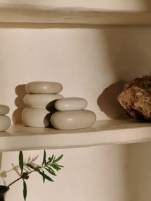 Ferm Living Úložná dóza Pebble Sand/Cream Medium
