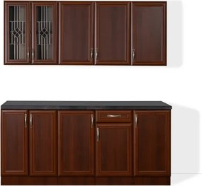 Kuchynská linka Sycilia 180, orech miláno/lancelot