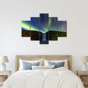 Obraz - Polárna žiara na Islande (150x105 cm)