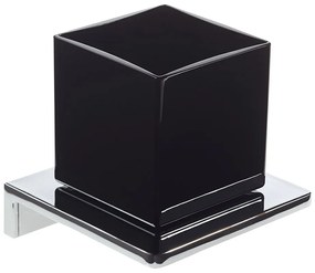 Emco Asio - Nástenný držiak s pohárom, chróm + sklo čierne, 132020404 - produkt z výstavky