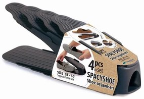 Sada 4 ks organizérů na boty SHOES antracit