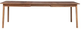 Rozkladací jedálenský stôl s doskou v dekore orechového dreva 90x180 cm Glimps – Zuiver