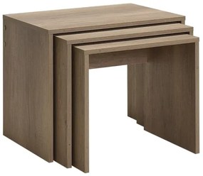 SADA 3x Konferenčný stolík hnedá