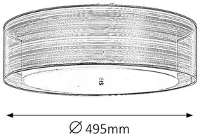 Rabalux 2634 - Stropné svietidlo ANASTASIA 3xE14/25W