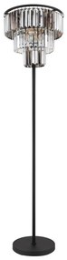 Globo 15695S - Stojacia lampa NAXIS 3xE27/40W/230V pr. 40 cm čierna